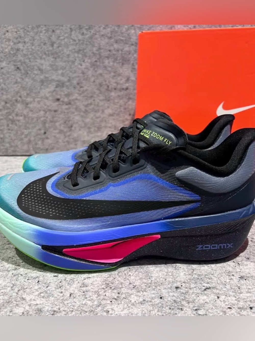Nike Zoom Fly 6 💅 Glam Dark Obsidian Emerald Racing Running Wmns 7 8 IO9566-400 - Picture 4 of 11